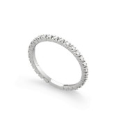 Inel eternity din aur alb 18K cu diamante 0,28 ct., model Orsini 0850